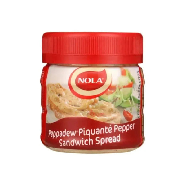 Nola Sandwich Spread Peppadew 260g jar with sweet-spicy peppers from South Africa
