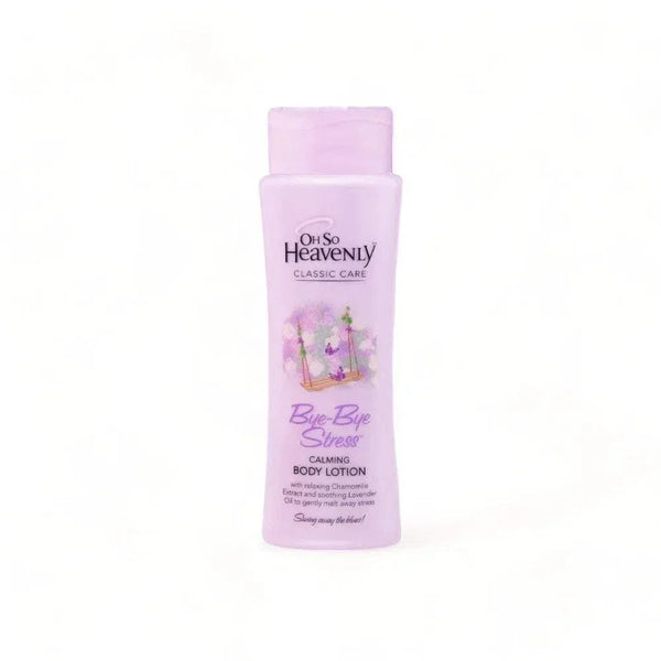 Oh So Heavenly Classic Care Body Lotion - Bye Bye Stress, 375ml bottle, calming floral fragrance.