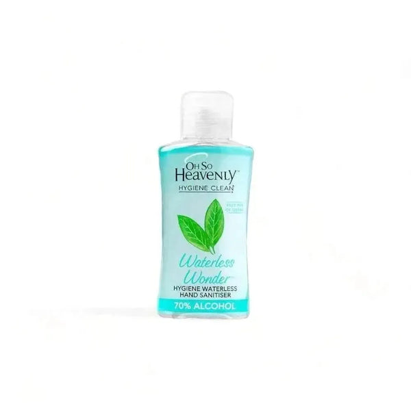 Oh So Heavenly Hygiene waterless hand sanitiser with 70% alcohol and Tea Tree Oil, 90ml bottle