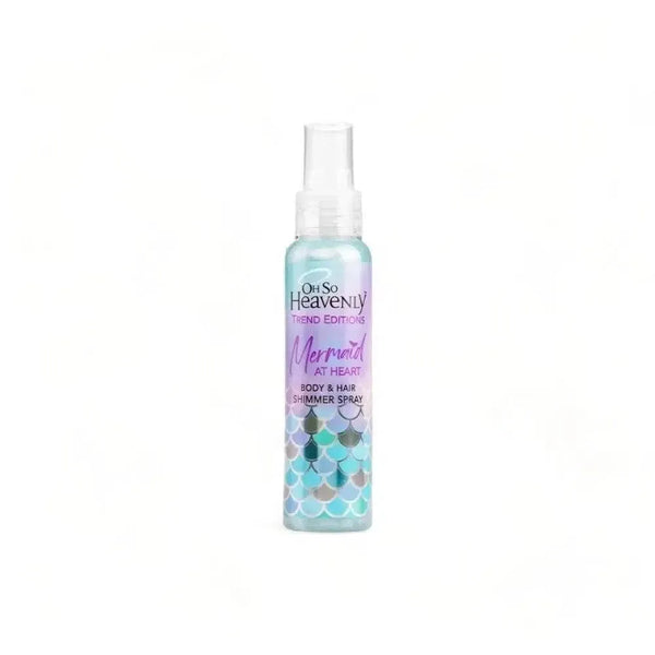 Oh So Heavenly Mermaid at Heart Body and Hair Shimmer Spray with gold and silver glitter and vegan formula