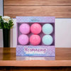 Oh So Heavenly Mermazing Bath Bombs set with green apple, strawberry, and milk & honey scents