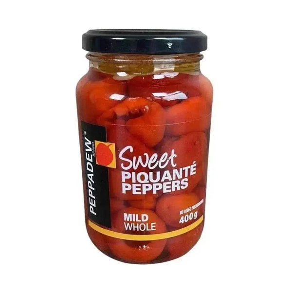 PEPPADEWS Mild Whole Peppadew® Peppers in sweet and sour brine for antipasti and salads 400g jar