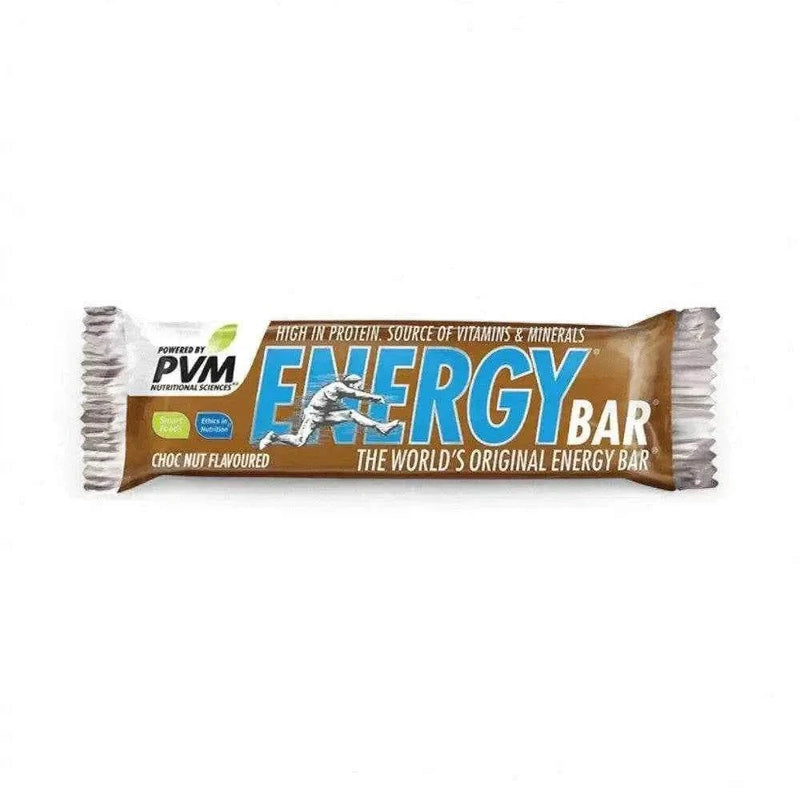 PVM Bar Chocolate NUT 45g energy bar, high in protein and vitamins, world's original nutritious snack.