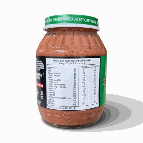 Pack of six Peck's Anchovette Fish Paste 225g jars