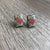 Earrings - Pink Protea with Delicious Monster - Something From Home - South African Shop