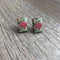 Earrings - Pink Protea with Delicious Monster - Something From Home - South African Shop