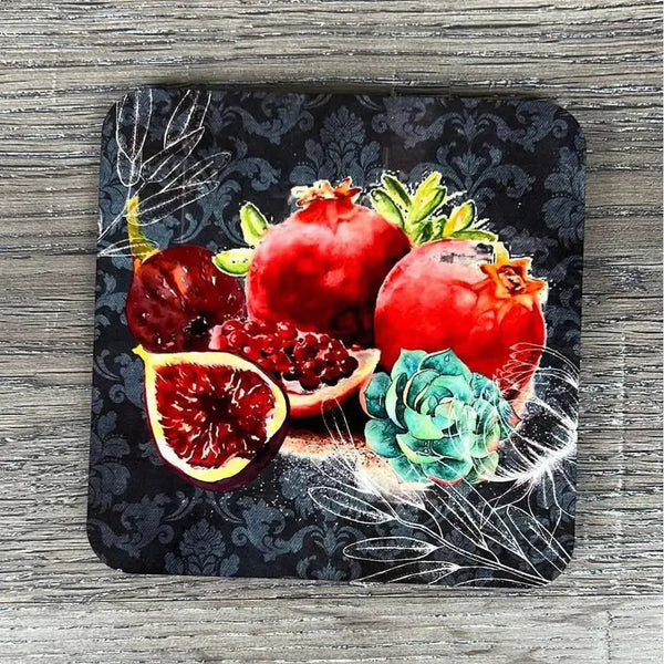 Coasters - Pomegranate & Fig (Set of 4) - Something From Home - South African Shop
