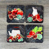 Coasters - Pomegranate & Fig (Set of 4) - Something From Home - South African Shop