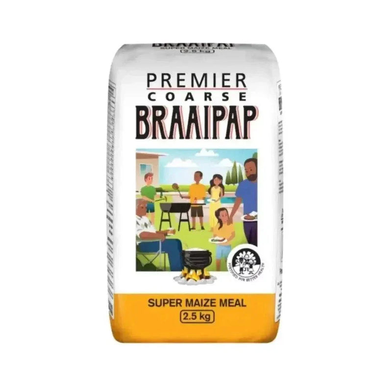 Premier Braai Pap 2.5kg traditional coarse maize meal for braai gatherings