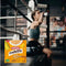 ProNutro Original 500g cereal box with a woman drinking in a gym setting.