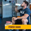 Man drinking Bokomo ProNutro power shake in gym.