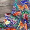 Scarf - Purple with Strelitzias and Proteas - Something From Home - South African Shop
