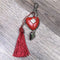 Keyring - Red - Heart with "Believe" - Something From Home - South African Shop