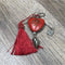 Keyring - Red - Heart with Tree of life - Something From Home - South African Shop