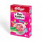 Kellogg's Strawberry Rice Krispies cereal box, 340g, showcasing strawberry-flavored cereal with 25% less sugar.