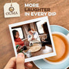Ouma Rusks Buttermilk - 450g pack with tea and laughter theme.