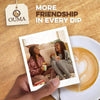 Ouma Rusks - Buttermilk 450g package with "More Friendship in Every Dip" slogan, highlighting tradition and community.