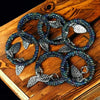 Multicolour small bead serviette rings 6 pack made with love
