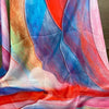 Scarf - Silk Feel Multicolour Pattern Scarf - Something From Home - South African Shop
