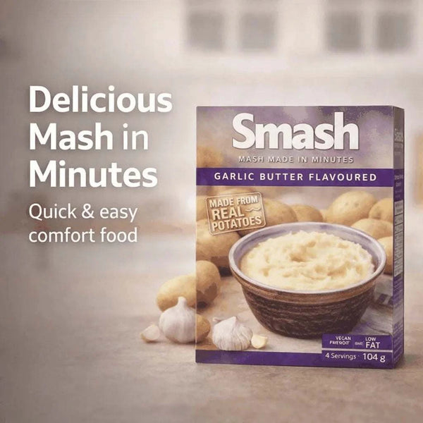 Smash Instant Mash Potato (Garlic Butter) - 104g Facebook Ad