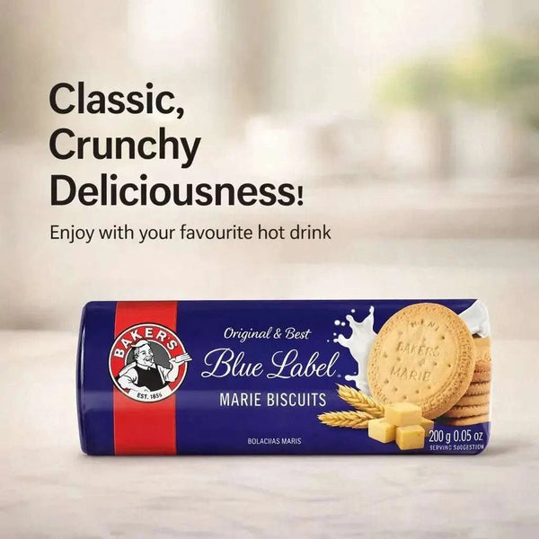 Bakers Marie Biscuits 200g product and serving image