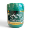 Sofn'free Relaxer Super - 450ml for coarse hair with aloe vera, providing sleek, straight finish and natural color retention.
