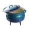 LK Three Legged Potjie Pot 7.8L - BLUE ENAMEL(#3) - Something From Home - South African Shop