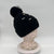 Cotton Road Knitted Beanie with Faux Pearls - Black - Something From Home - South African Shop
