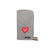 Cotton Road Large Wallet - Grey PU Leather with Red Heart - Something From Home - South African Shop