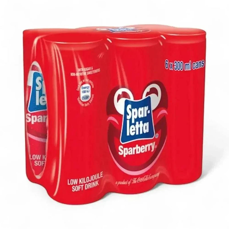 Sparletta Sparberry 300ml 6-pack with unique berry flavor packaging.