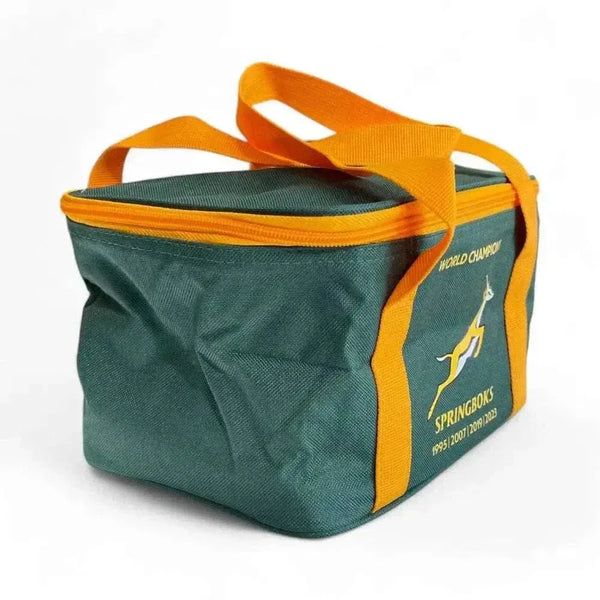 Springbok 6-pack Cooler Bag green and gold outdoor beverage cooler bag with 6 can capacity