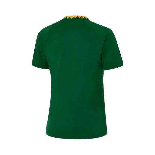 Women's Springbok Jersey FNB 2X-Large green rugby shirt with logos and short sleeves