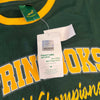 Green Springbok Official Licensed Supporter T-Shirt with yellow and white lettering and official tag visible