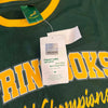 Green Springbok Official Licensed Supporter T-Shirt with yellow and white lettering and official tag visible