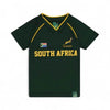 Springbok Official Licensed Supporter T-Shirt in green with South Africa text, Springbok logo, and flag design
