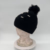 Cotton Road Knitted Beanie with Faux Pearls - Black - Something From Home - South African Shop