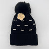 Cotton Road Knitted Beanie with Faux Pearls - Black - Something From Home - South African Shop