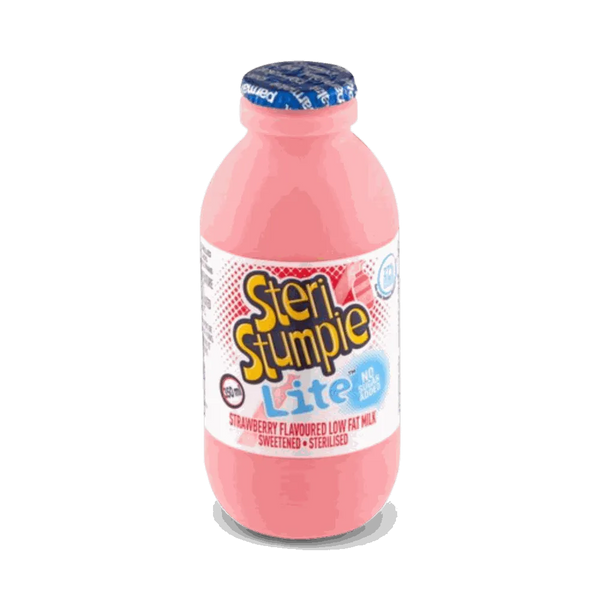 Steri Stumpie Lite strawberry flavoured low-fat milk 350ml bottle