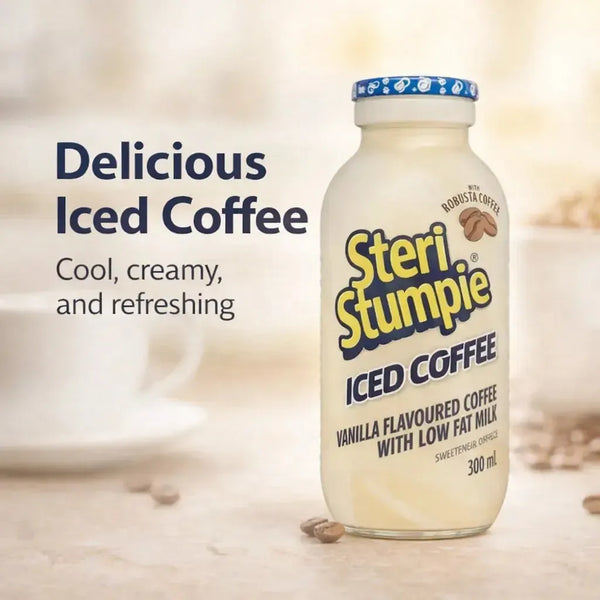 Steri Stumpie - Vanilla Flavoured Coffee with Low Fat Milk (350ml) Facebook Ad