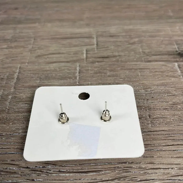 Stud Earrings - Hexagon Mint Face - Something From Home - South African Shop
