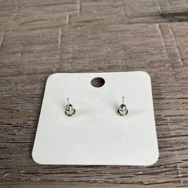 Stud Earrings - Orange Heart - Something From Home - South African Shop