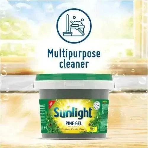 Sunlight Pine Gel multipurpose cleaner 1L bottle with fresh pine scent and cleaning power