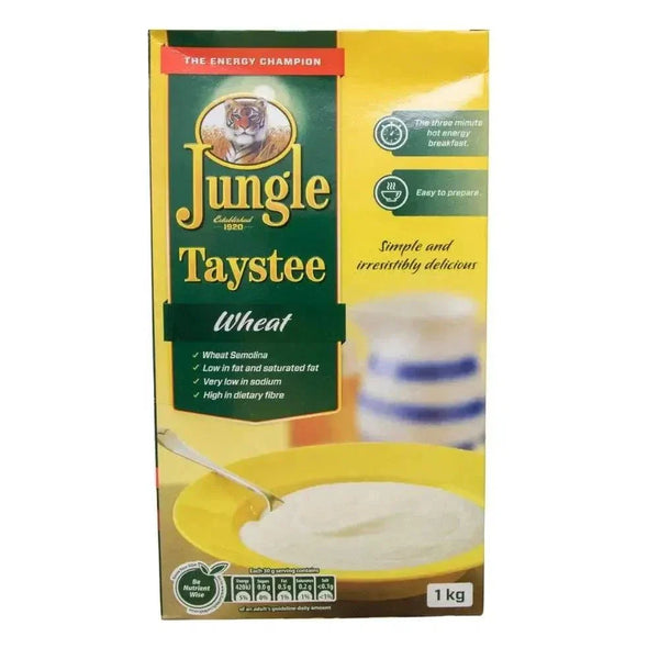 Taystee Wheat Porridge 1kg pack with nutritious, quick-cooking wheat semolina cereal