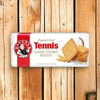 Bakers Tennis Biscuits 200g pack on wooden background.