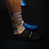 Versus Qhubeka Elite Socks with seamless toe, moisture-wicking fabric, cushioned heel and arch support for sports and daily wear