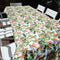 White Tablecloth with Watercolour Strelitzia - Something From Home - South African Shop