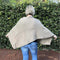 Winter Poncho - Light Brown - Something From Home - South African Shop