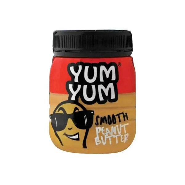 Yum Yum Smooth Peanut Butter 400g jar front view