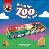 Pack of 12 Bakers Zoo Biscuits with colorful iced animal shapes on vibrant backgrounds