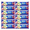 Pack of 12 Bakers Zoo Biscuits 150g with colorful iced animal shapes on vibrant backgrounds